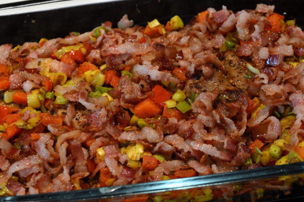 Fläskfilégratäng med paprika & bacon 2