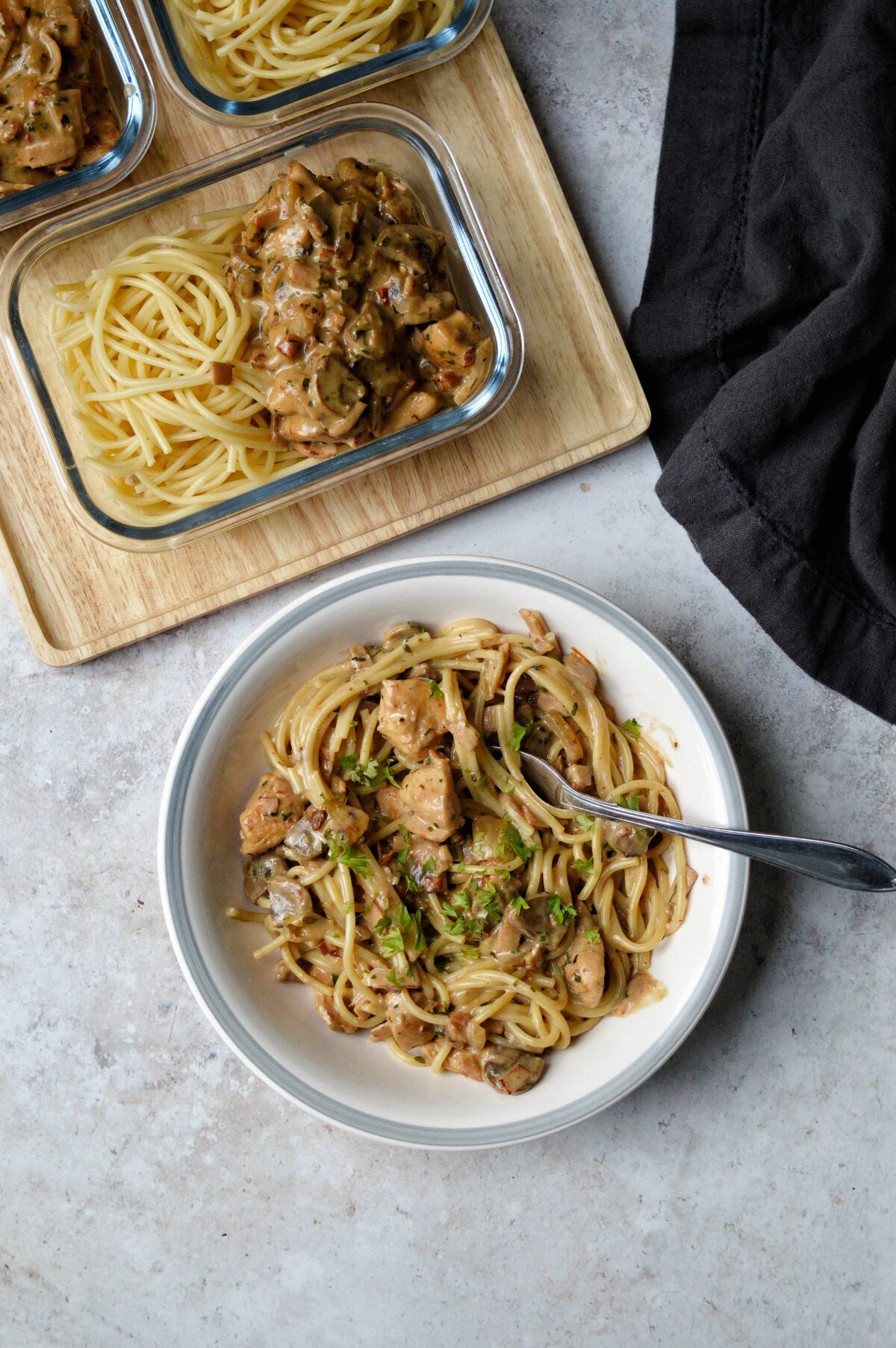 Pastasås med kyckling & bacon