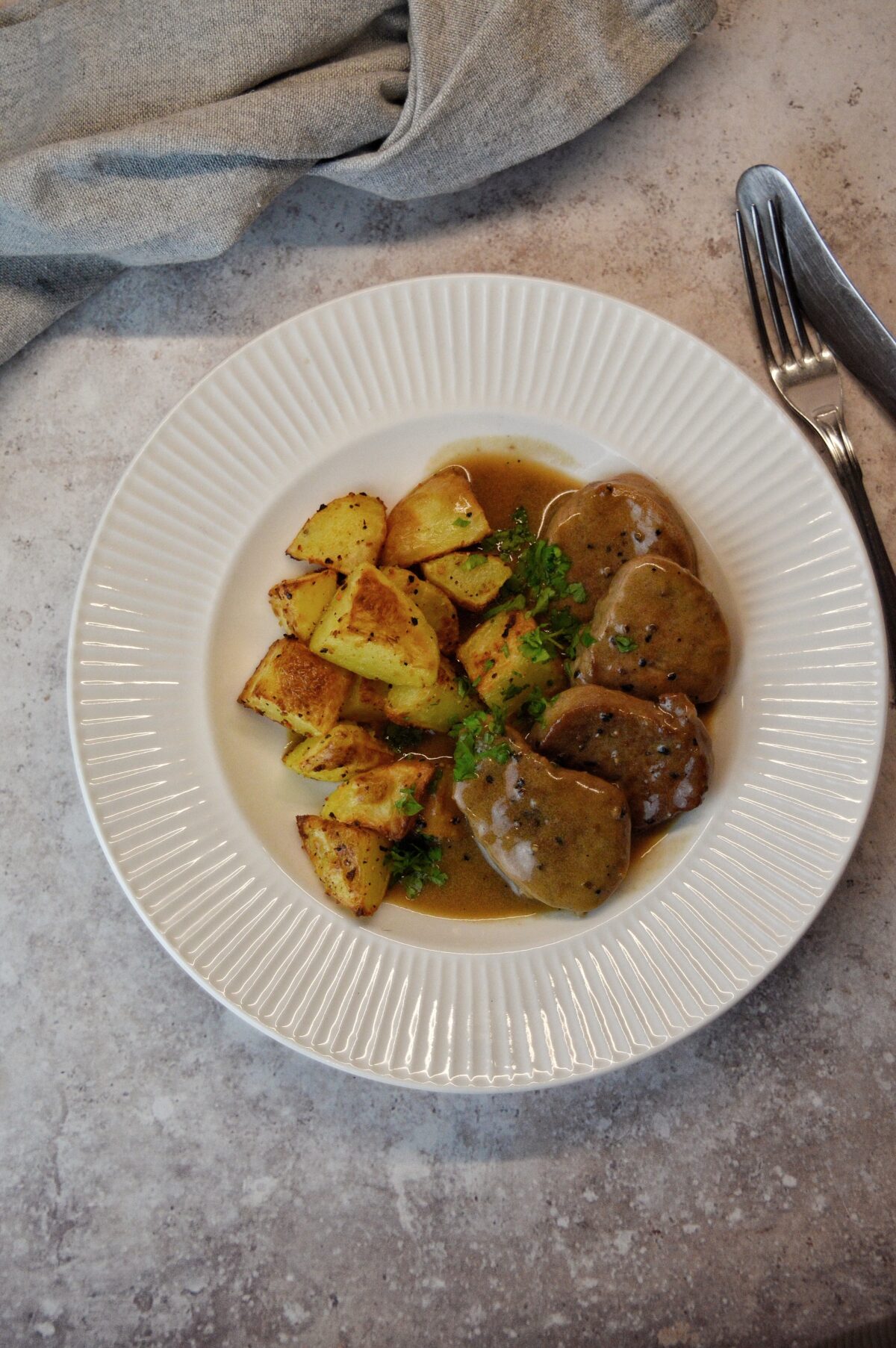 Fläskfilé med cidersås